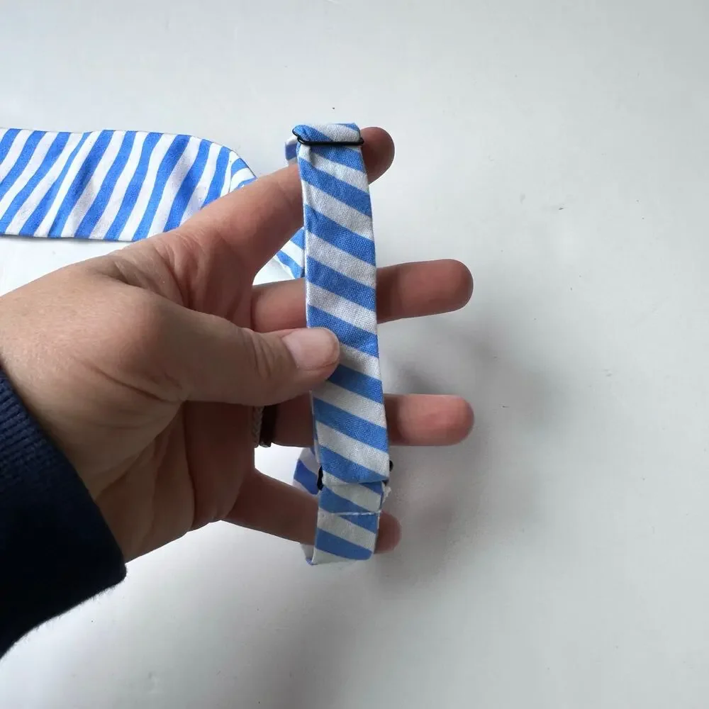 Tadpole and Lily Blue Striped Adjustable Tie (4-10 Years)